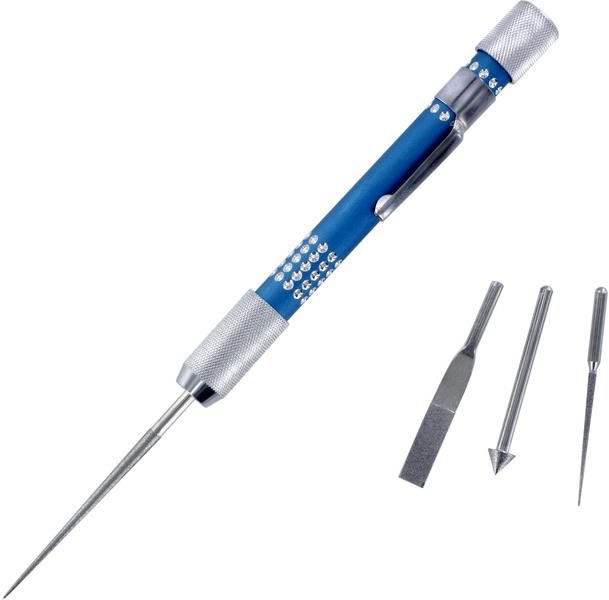 

SHESTO Modelcraft diamantové jehlové pilníky a rukojeť (sada 4 ks)