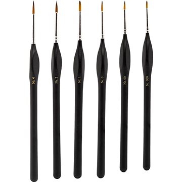 

SHESTO Modelcraft štětec s umělým vlasem (velikosti 000, 00, 0, 1, 2, 4)