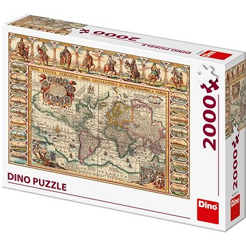 Historická mapa světa 2000  - Puzzle