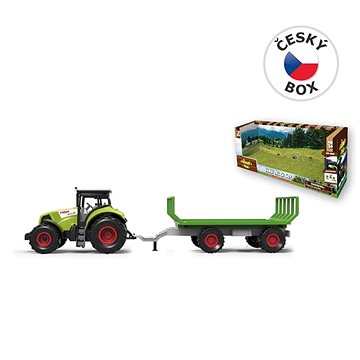 

MaDe Traktor s přívěsem, se zvukem a světlem, se 3 tlačítky