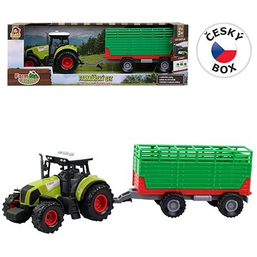 

Traktor s přívěsem, se zvukem a světlem
