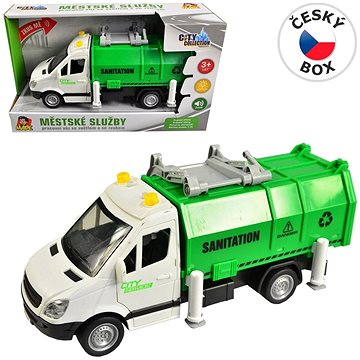 

MaDe Auto popelářské na setrvačník, se světlem a zvukem, 19 cm