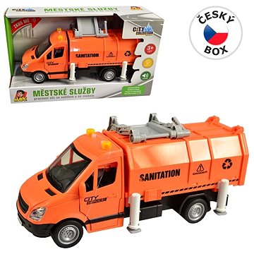 

MaDe Auto městských služeb na setrvačník, se světlem a zvukem, 26 cm