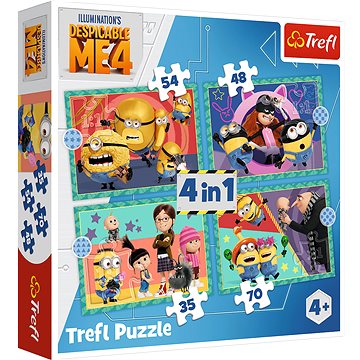 

TREFL Já, padouch 4: Šílení Mimoni 4v1 (35, 48, 54, 70 dílků)