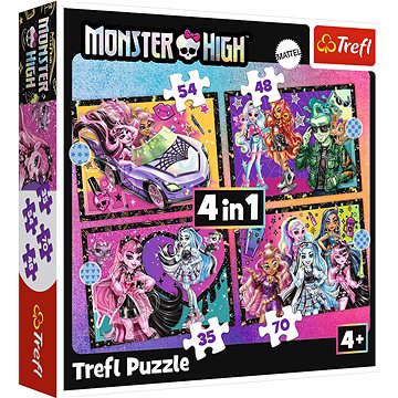 

TREFL Monster High: Elektrizující den 4v1 (35, 48, 54, 70 dílků)