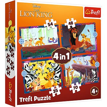 

TREFL Odvážný Lví král 4v1 (35, 48, 54, 70 dílků)