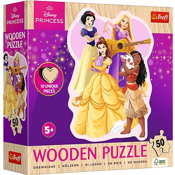 

TREFL Dřevěné obrysové Disney: Krásné princezny 50 dílků