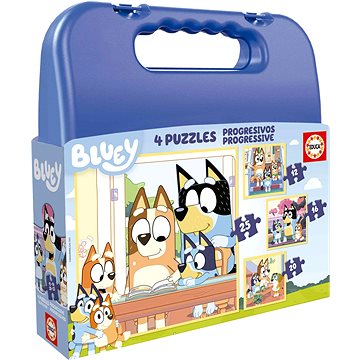 

EDUCA v kufříku Bluey 4v1 (12, 16, 20, 25 dílků)