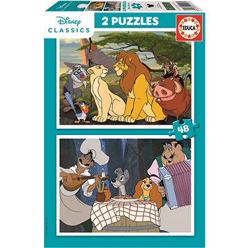 

EDUCA Disney Zvířata 2 × 48 dílků
