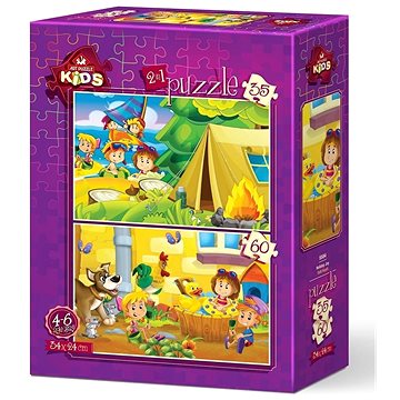 

ART PUZZLE Prázdninové potěšení 35 + 60 dílků