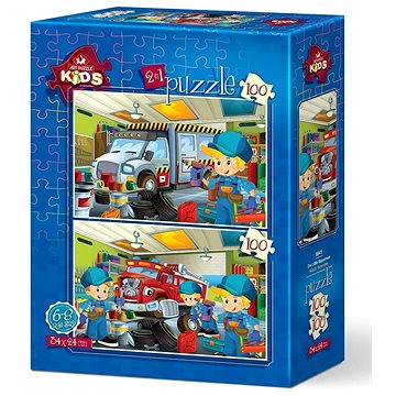 

ART PUZZLE Malí opraváři 2 × 100 dílků