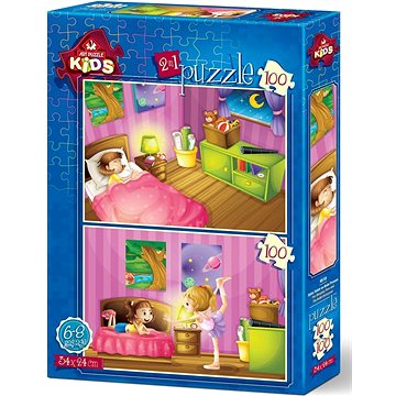 

ART PUZZLE Večerka a baletní zkouška 2 × 100 dílků