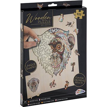 

GRAFIX Obrysové puzzle Opice, 133 dílků