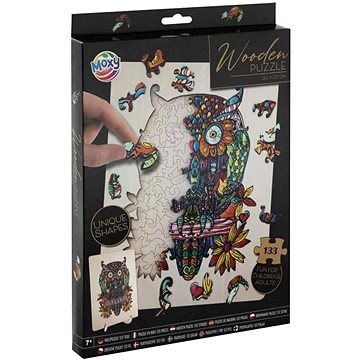 

GRAFIX Obrysové puzzle Sova, 133 dílků
