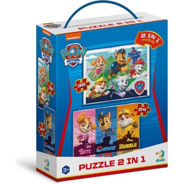 

DODO Puzzle Tlapková patrola: Skvělá štěňata 2 v 1 (24 a 36 dílků)
