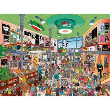 

HEYE Puzzle Obchod s hudebninami 1500 dílků