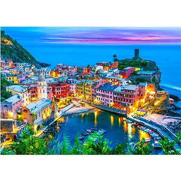 

ENJOY Puzzle Vernazza za soumraku, Cinque Terre, Itálie 1000 dílků