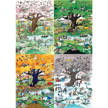 

HEYE Puzzle Cartoon Classics: Čtyři roční období 2000 dílků