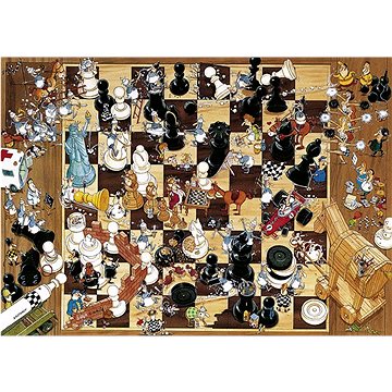 

HEYE Puzzle Černá nebo bílá (Šachy) 1000 dílků