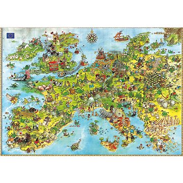 

HEYE Puzzle Draci - Mapa Evropy 4000 dílků