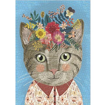 

HEYE Puzzle Floral Friends: Krásná kočička 1000 dílků