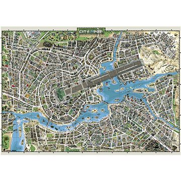 

HEYE Puzzle Map Art: Město popu 2000 dílků