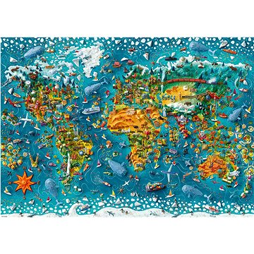 

HEYE Puzzle Map Art: Miniaturní svět 2000 dílků