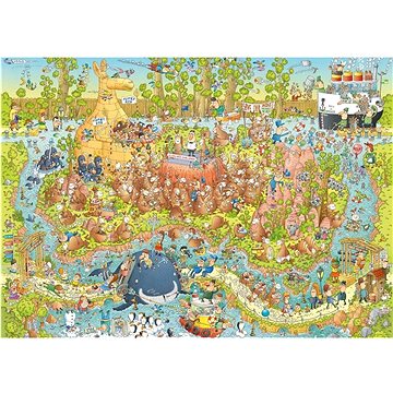 

HEYE Puzzle Šílená Zoo: Australská expozice 1000 dílků