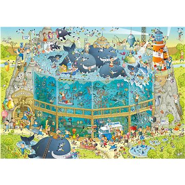 

HEYE Puzzle Šílená Zoo: Expozice Oceán 1000 dílků