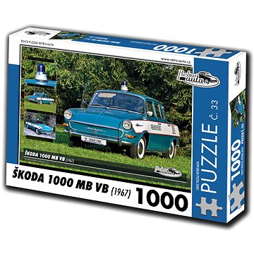 

RETRO-AUTA Puzzle č. 33 Škoda 1000 MB VB (1967) 1000 dílků