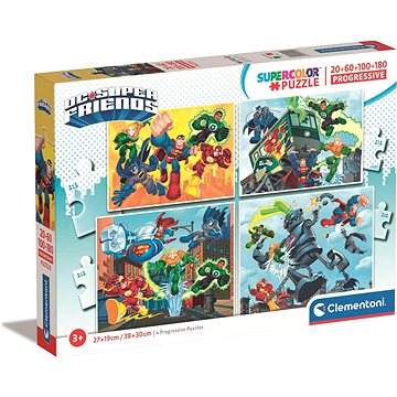 

CLEMENTONI DC Super Friends 4v1 (20 + 60 +100 + 180 dílků)