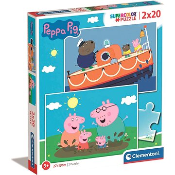 

CLEMENTONI Prasátko Pepina 2 × 20 dílků