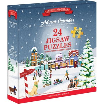 

Eurographics Puzzle adventní kalendář: vánoční jarmark 24 × 50 dílků
