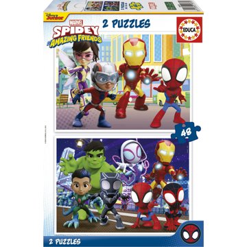 

Educa Puzzle Spidey a jeho úžasní přátelé 2 × 48 dílků