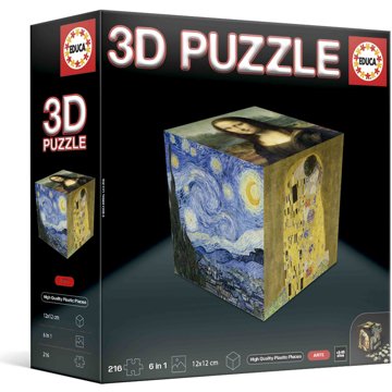 

Educa 3D Puzzle kostka Umění 216 dílků