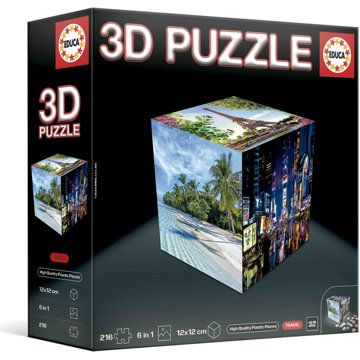 

Educa 3D Puzzle kostka Cestování 216 dílků