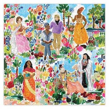 

Eeboo Čtvercové puzzle Zahrada básníků 1000 dílků