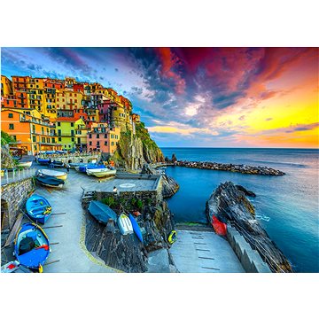 

ENJOY Puzzle Přístav Manarola při západu slunce, Cinque Terre, Itálie 1000 dílků
