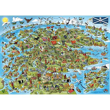 

GIBSONS Puzzle Toto je Skotsko 1000 dílků