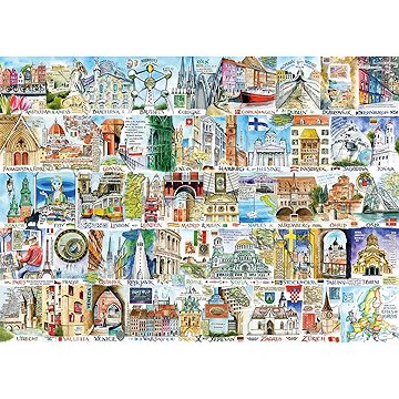 

GIBSONS Puzzle Evropské památky 1000 dílků