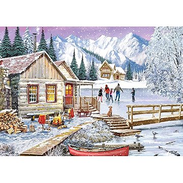 

GIBSONS Puzzle Zima na chatě 1000 dílků
