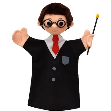 

Kouzelník s hůlkou 27cm, maňásek