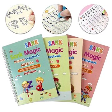 

Pracovní sešity na učení psaní a kreslení – Sank Magic