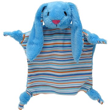 

Králík 30 cm modrý, uzlíkový maňásek