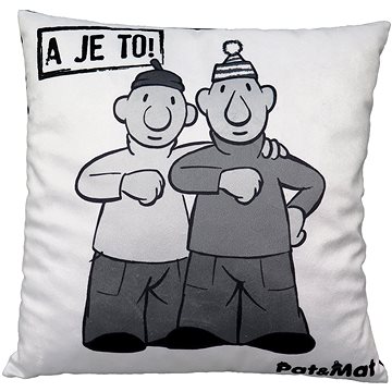 

Polštář 30x30 cm, Pat&Mat, černobílý