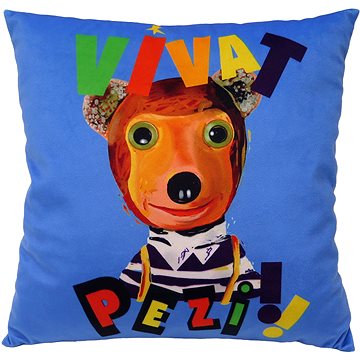 

Polštář 30x30 cm, Vivat Pezi, modrý