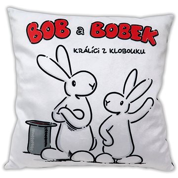 

Polštář 30x30 cm, Bob a Bobek, bílý