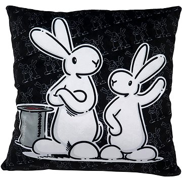

Polštář 30x30 cm, Bob a Bobek, černý