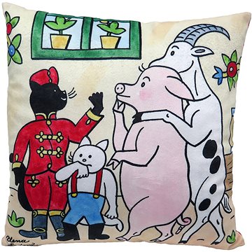 

Polštář 30x30 cm, kocour Mikeš, cirkus