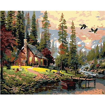 

Diamondi - NOVÝ SRUB, 40x50 cm, vypnuté plátno na rám